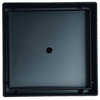 Matte Black Tile Insert 5 Inch Square Drain With 2" ABS Flange And Hair Trap