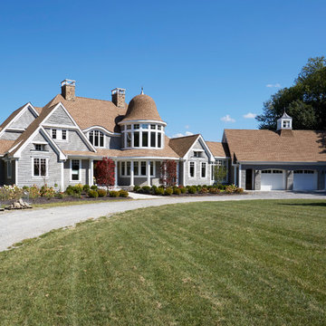 Shingle Style Home with Complex Rooflines