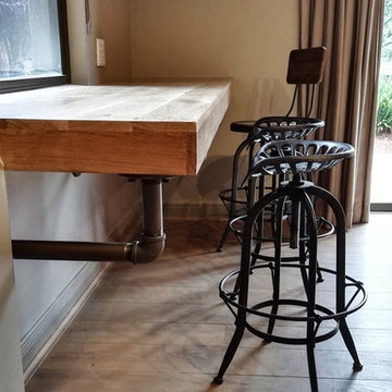 Industrial Rustic Oak Counter