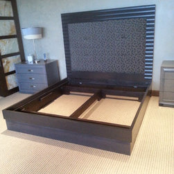 Custom Platform Bed to Accomodate a Swiss Sleep System - Platform Beds