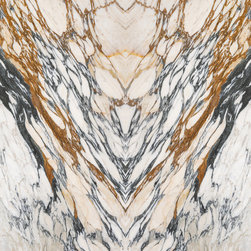 Arabescato Fantasy Marble Slab Bookmatch - Kitchen Countertops