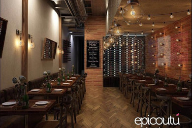 French Bistro Restaurant by Epicoutu Interior Design Firm