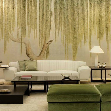 hand painted wallpaper project show