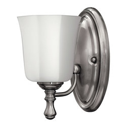 Hinkley - Hinkley Shelly  Bathroom Wall Sconce in Brushed Nickel - Bathroom Vanity Lighting