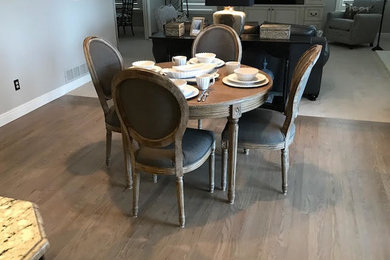 Inspiration for a transitional dining room remodel in Denver