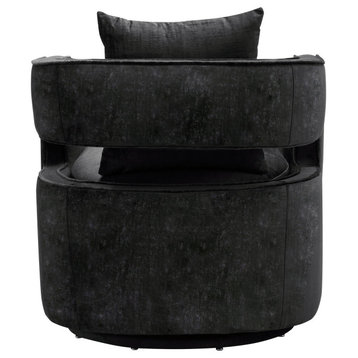 Kennedy Black Swivel Chair - Black