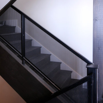 Interior - Grid Paneled Balustrades