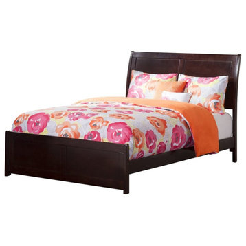 AFI Portland Full Solid Wood Bed with Footboard in Espresso