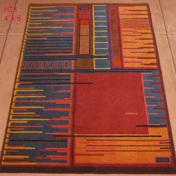 Custom hand knotted rug designs - Rugs