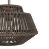 Brookhollow Sable Rattan and Sable 1 Light Pendant