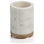Zodax - Verdi Marble and Balsa Wood Tumbler - Elevate your bath with the opulent styling of the marble tumbler. Crafted of marble in polished finish with balsa wood base, this stunning bath accessory will fill your space with pure elegance.  *Polished marble *Balsa wood base *Sleek lines and a contemporary design that will modernize your bathroom's look *�Weighty and elegant *Wipe with damp cloth