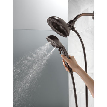 Delta H2Okinetic In2ition 5-Setting Two-in-One Shower, Venetian Bronze