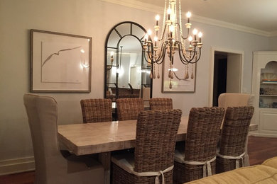 Dining room - coastal dining room idea in Miami