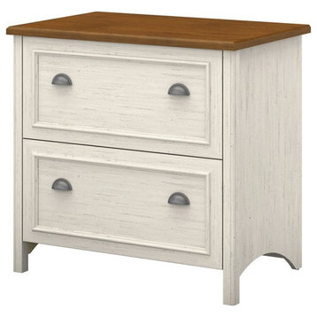 Bush Furniture Fairview 2 Drawer File Cabinet in Antique White