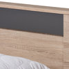 Jamie Modern and Contemporary Two-Tone Oak and Gray Wood Queen Platform Bed
