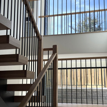 Project #139 | Four Story Modern Floating Staircase