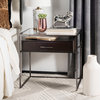 Safavieh Couture Caelan Glass Side Table