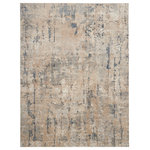 Nourison - Nourison Quarry 7'10" x 9'10" Beige Grey Modern Indoor Rug - Invite movement and depth to your space with this beige and grey abstract rug from the Quarry Collection. Pools of neutral colors tie together the various elements of your room without being overpowering, while the low-profile construction lays flat quickly and does not shed. Made from a softly textured blend of polypropylene and polyester yarns designed to hide dirt and the regular wear of family life. Choose from a variety of shapes and sizes to decorate any space including the living room, hallway, entryway, dining room, and kitchen.