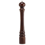 Chef Specialties Company - Chef Specialties Pro Series Giant Pepper Mill, Walnut, 24" - Make a statement with the Giant...24" of pepper grinding perfection!  This walnut pepper mill is fitted with our Pennsylvania stainless steel grinding mechanism.  The grinding mechanism carries a limited lifetime guarantee.  This guarantee does not cover normal wear, accidental damage, or any use not in accordance with the instructions provided .