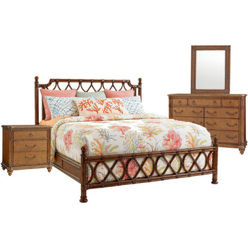 Tommy Bahama Home Bali Hai Bedroom Set With Queen Bed