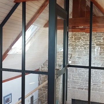 Création escalier et verrière style industriel