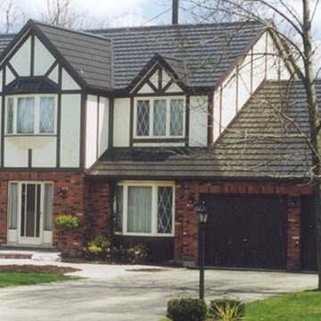 Houses with Hy-Grade's permanent steel roofing "cure"