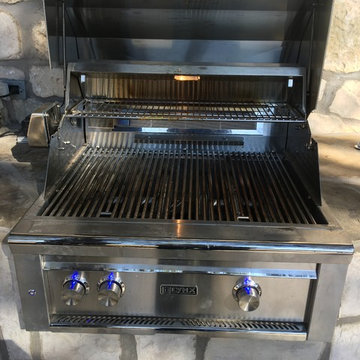 Mid-century outdoor kitchen