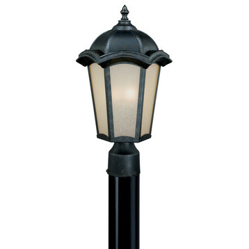 Vaxcel Chloe Gold Stone Outdoor Post Top Light