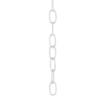 21102 36" Decorative Light Fixture Chain, White