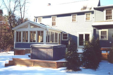 Inspiration for an eclectic home design remodel in Boston