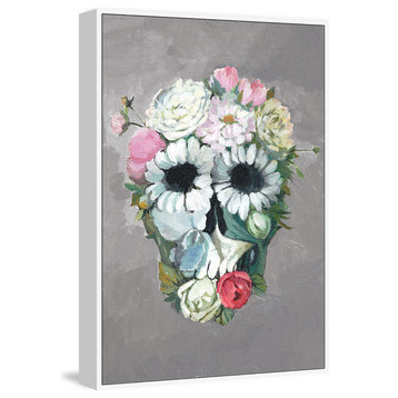 "Enjoy Flower" Floater Framed Painting Print on Canvas, 16"x24"