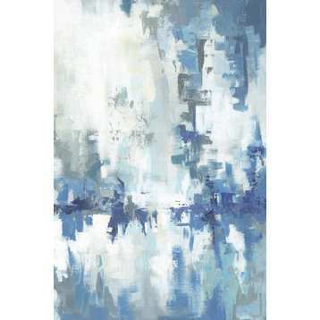 "Ultimate Blue Hues" Painting Print on Wrapped Canvas, 40"x60"