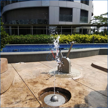 Children water play concept executed at the premier Lodha World Towers