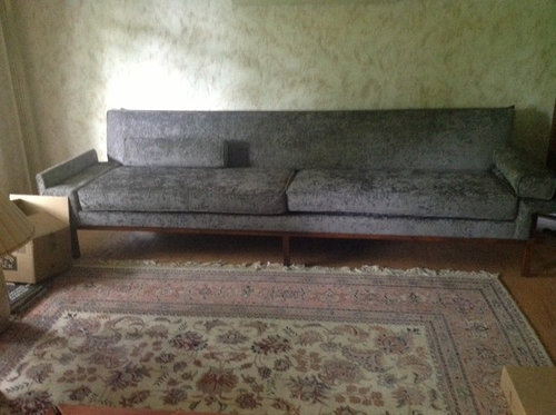Ok Need To Redo My Living Room 15x13ft Using This Sofa I Love Looks Danish Modern To Me Need Side Chairs Rug Ideas Have 10 Ft Ceilings Thanks