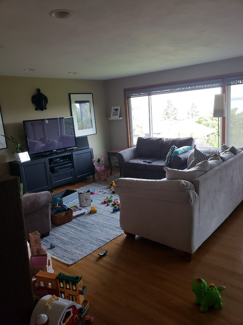 rug too small for living room?