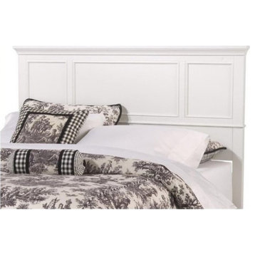 Bowery Hill Traditional Wood King Panel Headboard in Off White