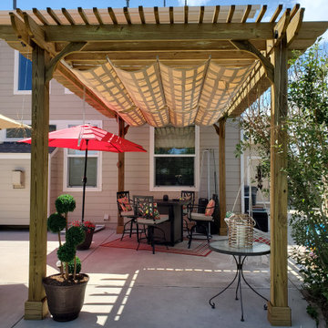 Patio Pergolas with a Retractable Canopy