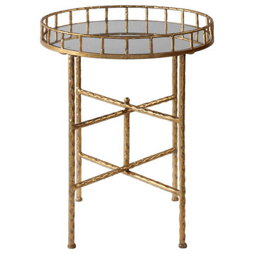 Uttermost Tilly Accent Table | Bright Gold Accent Table