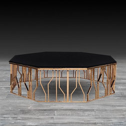 Lorensia Coffee Table Rose Gold - Lorensia Collection - Coffee Tables