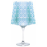 Modgy - Modgy Wine Glass Shade, Classiq Teal, 4-Pack - Creating instant elegance is easy with Modgy Wine Glass Shades. These wine glass lamp shades are crafted from durable, frosted plastic and slide easily over water-filled wine glasses. No assembly required. Modgy Wine Glass Shades fit over any standard 12-16oz, and sometimes up to 18oz, white wine glass and bring instant elegance to any table, event or wedding. Simply drop in the included water-activated floating LED candles to bring a glow to any special event. Batteries last 60+ hours.