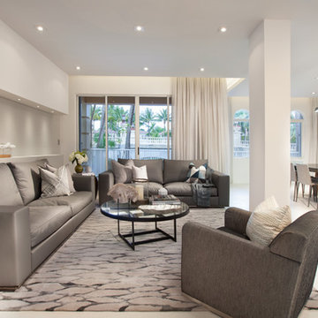Miami Interior Designers - A Moody Contemporary Home in Aventura, FL