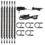 Motion Sensor LED Under Cabinet Lighting Kit, Manual Switch, Set of 6