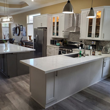 Contemporary Kitchen Remodel Done in a Two Tone Color