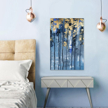 "Golden Clouds" Painting Print on Wrapped Canvas