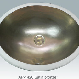 Hand Painted Undermounts by Atlantis Porcelain - Bathroom Sinks