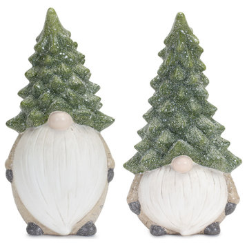 Gnome With Tree Hat, 2-Piece Set