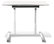 Stand Up Desk, Height Adjustable & Mobile, White