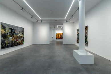 Inspiration for an expansive modern garage in London.