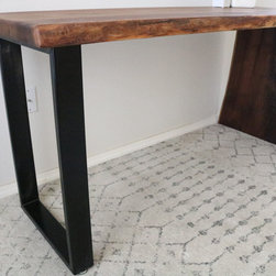 Live Edge Waterfall Desk - Desks And Hutches