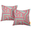 Modway 2-Piece Outdoor Patio Pillow Set, Tapestry